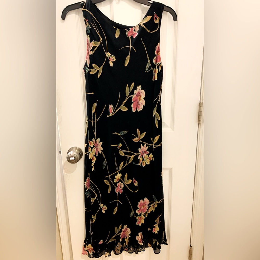 Black floral dress